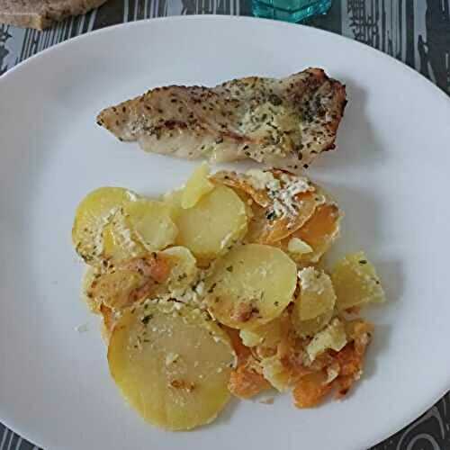 Filet de dorade sauce boursin au combi ninja