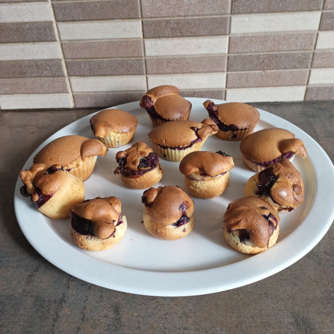 Muffins myrtilles à l'air fryer Ninja AF400eu ou combi ninja