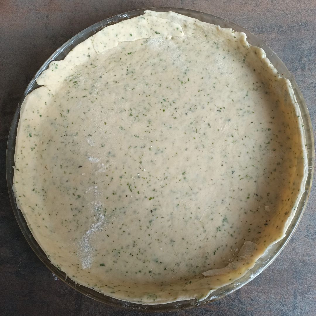 Pâte brisée aux herbes (pour recette salée)