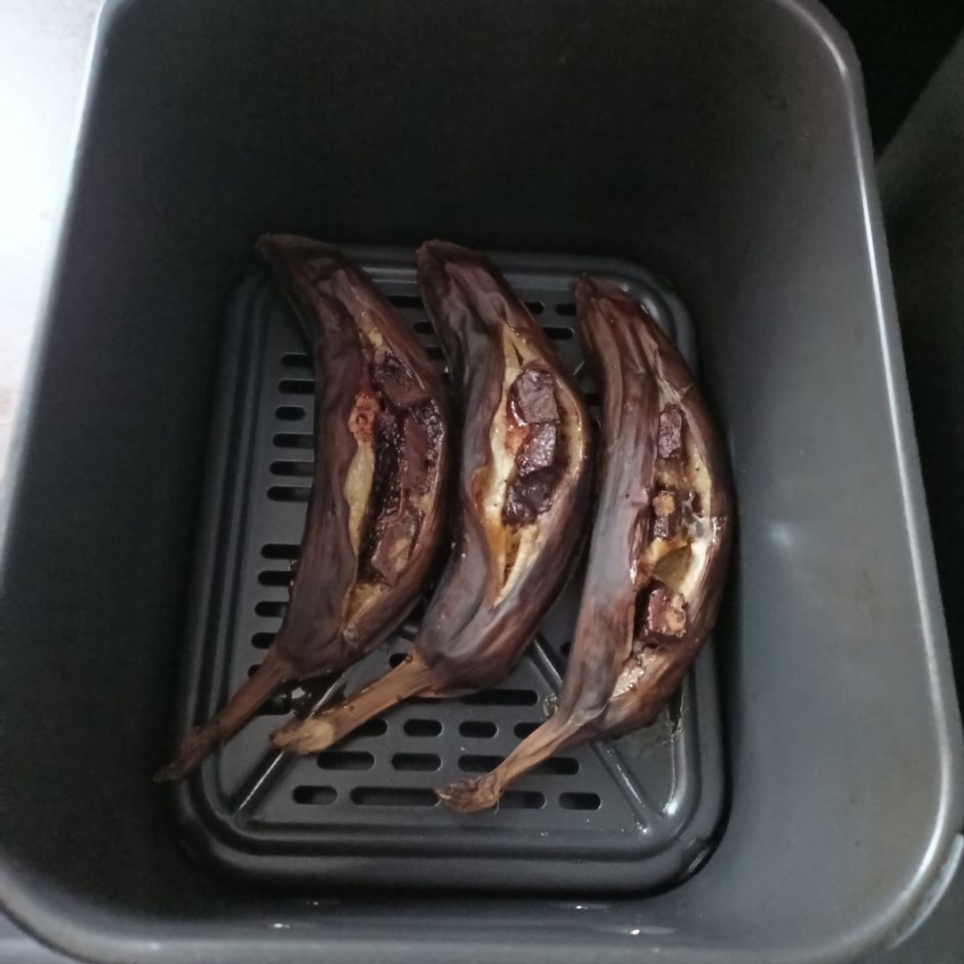 Bananes farcies au chocolat air fryer Ninja AF400eu