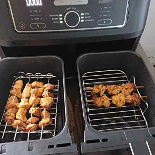 Brochettes de dinde à l'air fryer Ninja AF400eu