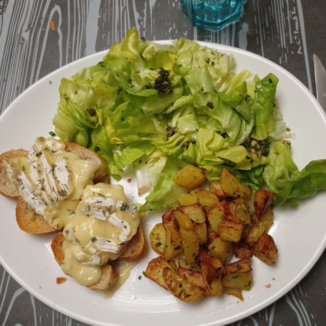 Camembert rôti et sa baguette au combi Ninja