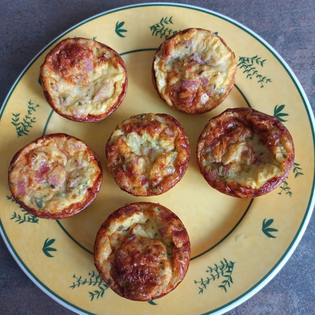 Mini quiche au jambon au combi ninja