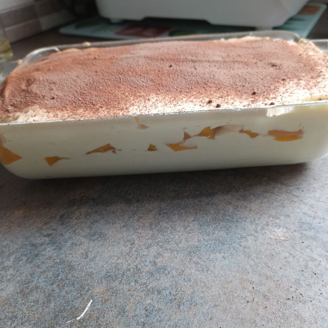 Mon tiramisu à la pêche 