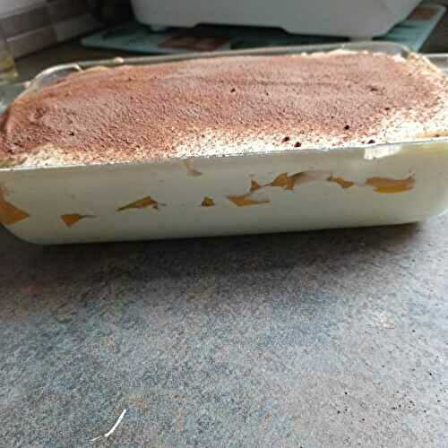 Mon tiramisu à la pêche