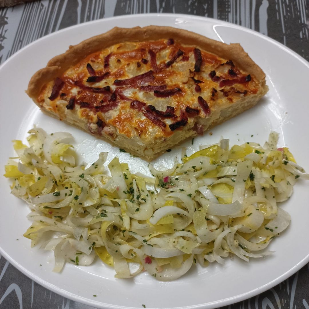 Quiche au chou fleur et bacon au combi ninja