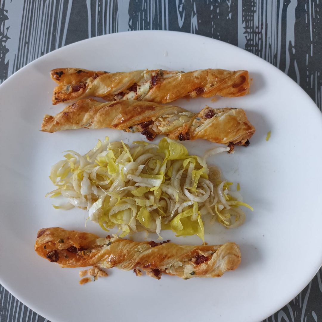 Torsades feuilletées chorizo fromage au combi Ninja