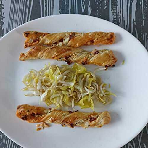 Torsades feuilletées chorizo fromage au combi Ninja