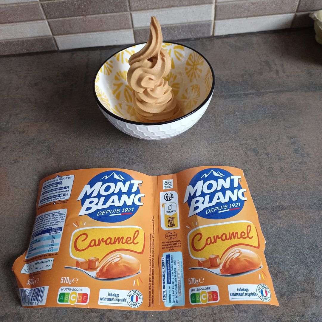 Glace MontBlanc au caramel avec la Ninja Swirl