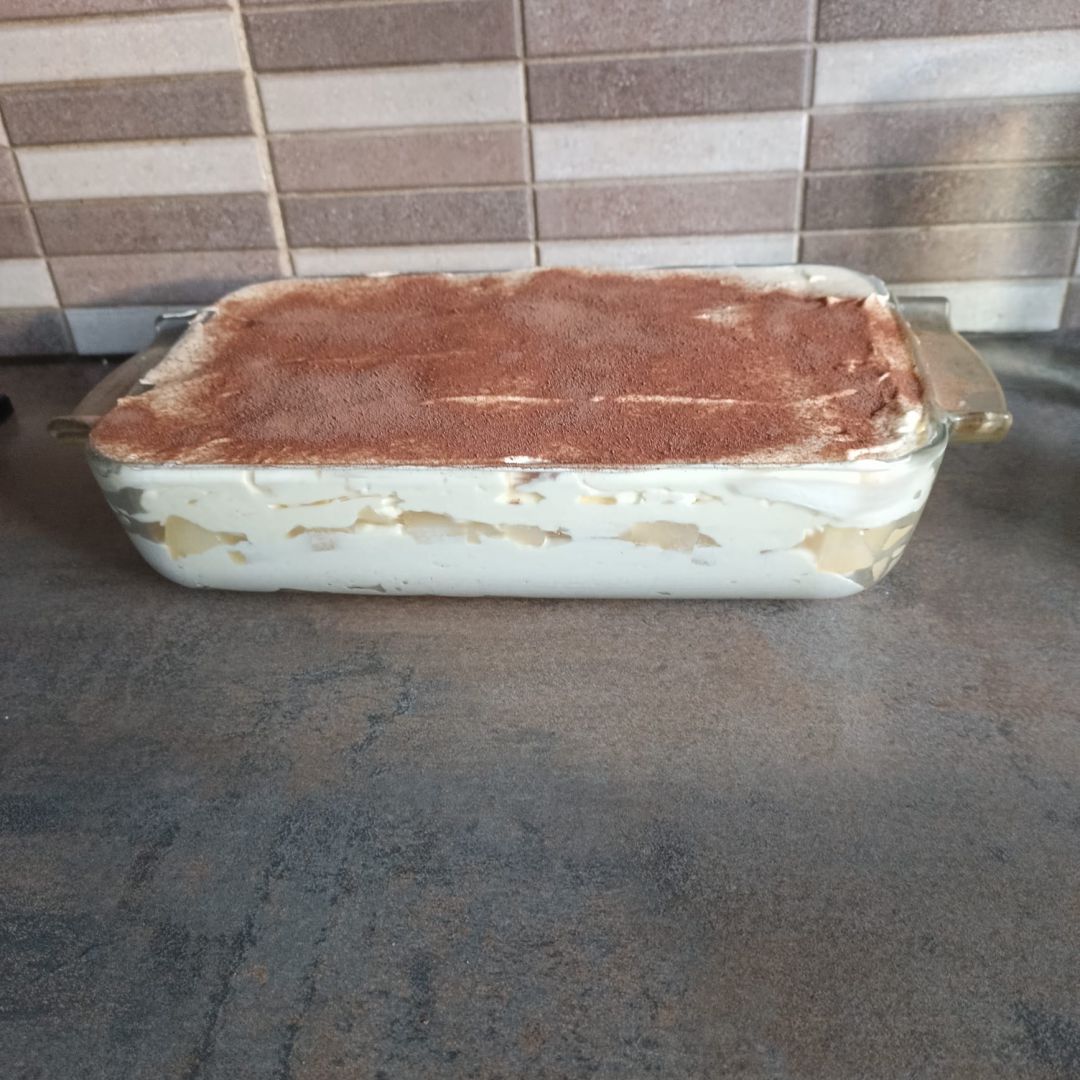 Tiramisu à la poire et vanille