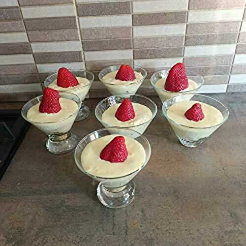 Verrine de fraises au mascarpone