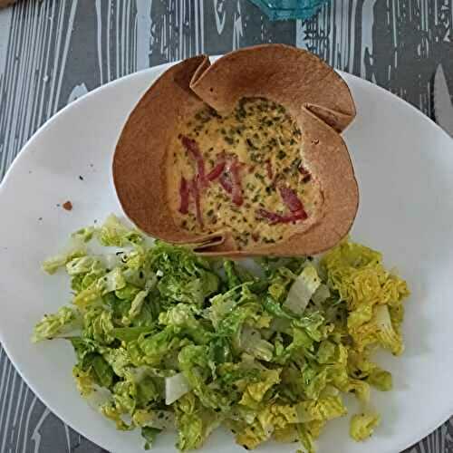 Wrap façon quiche au combi ninja