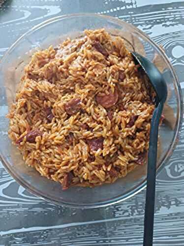 Orzo au chorizo et tomates séchées au cookéo