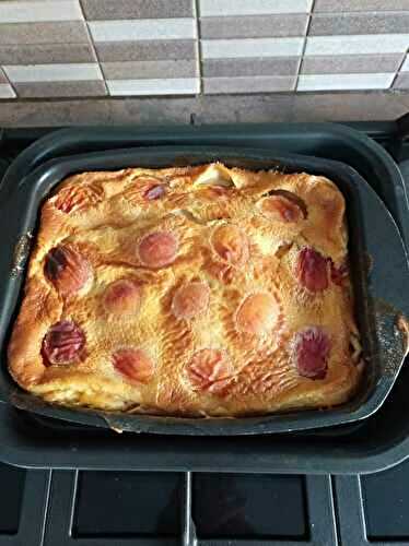 Clafoutis aux abricots frais au combi Ninja