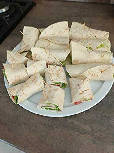 Wraps boursin tomate jambon salade