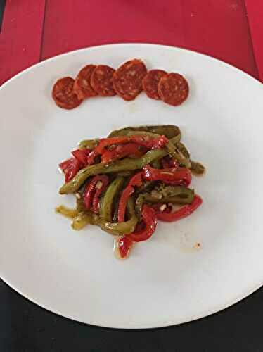 Salade de poivrons marinés