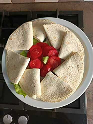 Tortillas boursin et truite fumée