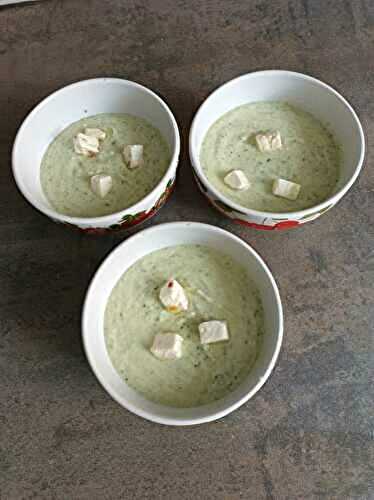 Velouté froid de courgettes au combi Ninja