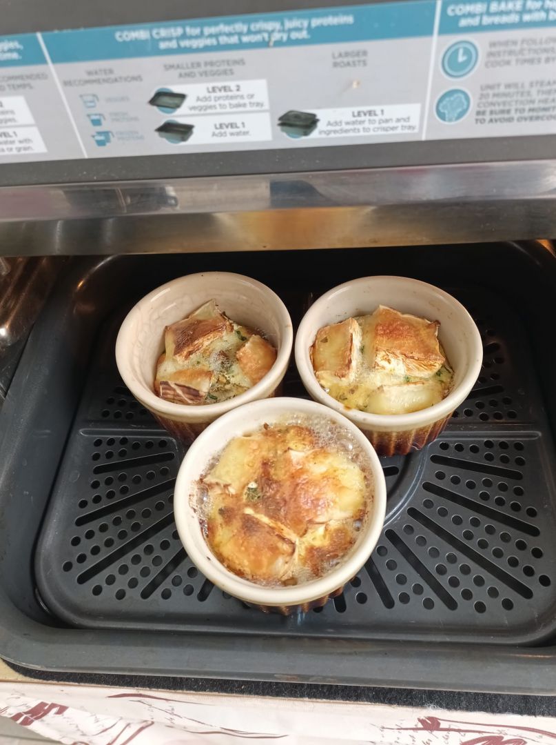 Flan de courgettes au coeur de crème avec combi Ninja