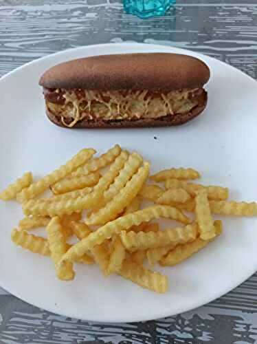Hot dog saucisse au combi Ninja