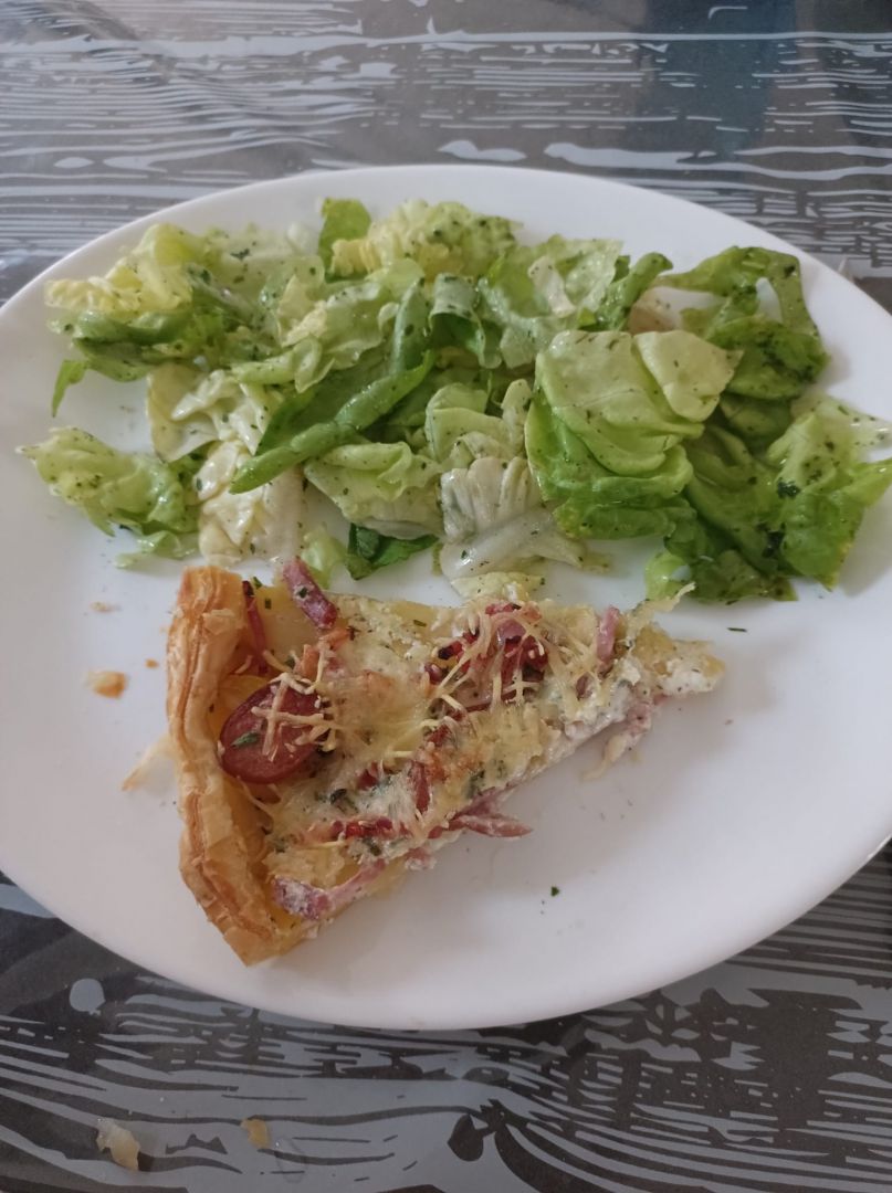 Tarte feuilletée aux restes au combi Ninja