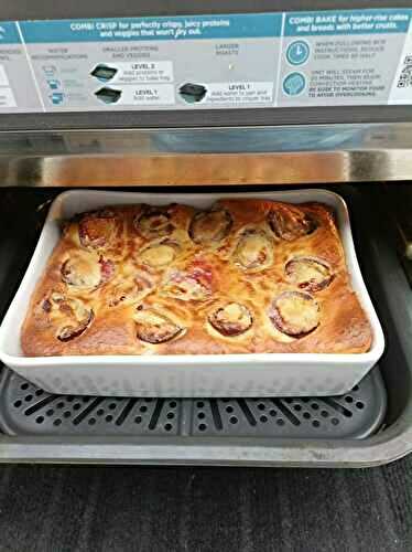 Clafouti au quetsches et combi Ninja