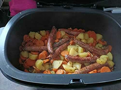 Carottes aux merguez avec le Multipot xl Ninja