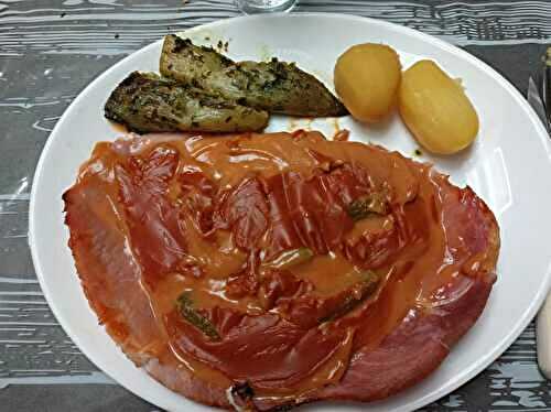 Jambon sauce Madère au combi Ninja