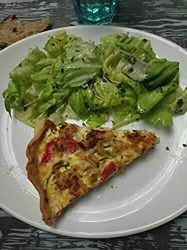 Tarte aux tomates 1 courgette et thon au combi Ninja