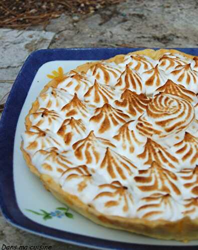 Délicieuse tarte au citron meringuée...