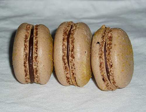 Macarons chocolat-curry: mes premiers macarons réussis!