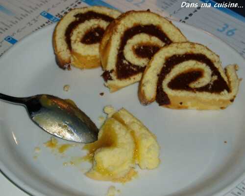 Mes gâteaux roulés du dimanche: lemon curd et nutella/pralin