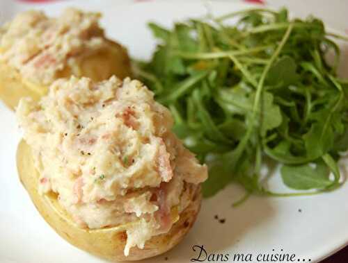 Pommes de terre à la crème aux deux jambons