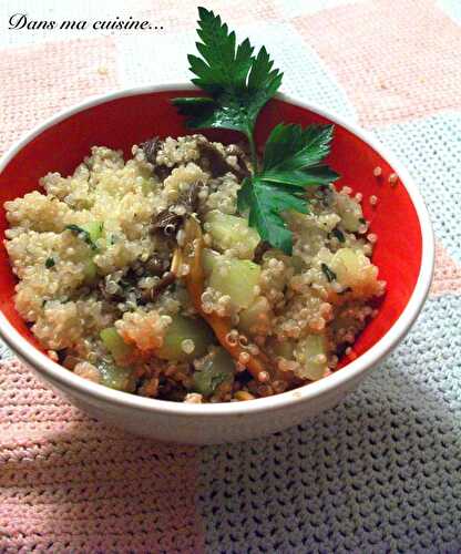 Quinoa aux girolles et courgettes