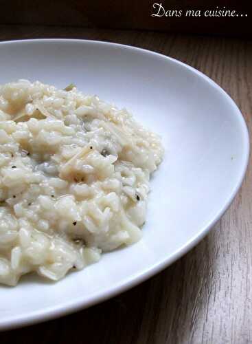 Risotto des tricheuses, aux poireaux :)