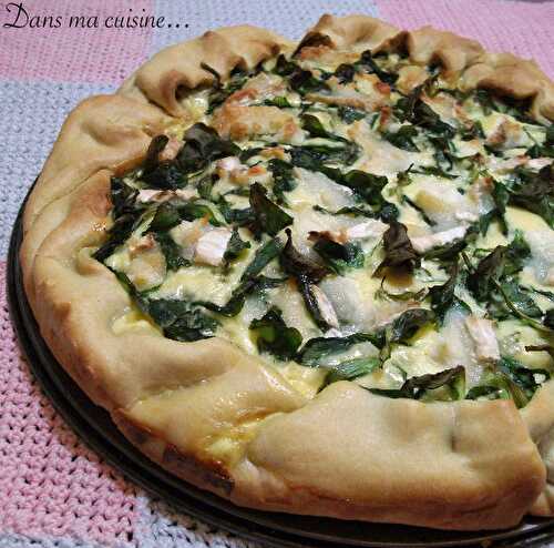 Tarte à la mâche et au chêvre