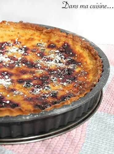 Tarte aux myrtilles et pamplemousse