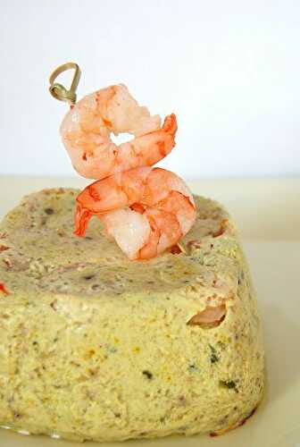 Terrine de courgettes et crevettes au curry