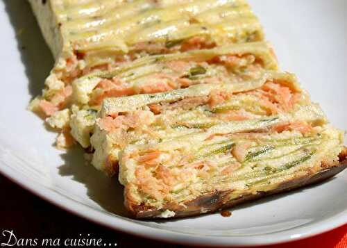 Terrine de courgettes et saumon fumé