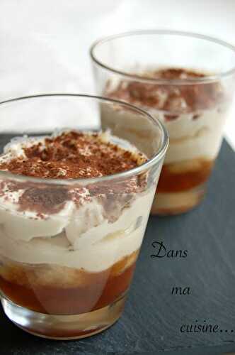 Tiramisu à la confiture de pêches de vigne vanillée