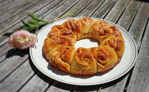 Brioche couronne de roses (au levain ou non)