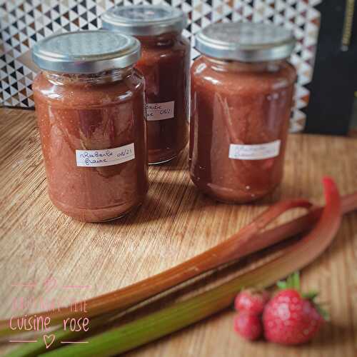 Confiture fraise/rhubarbe