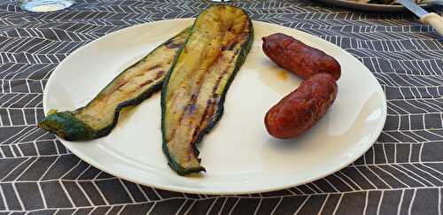 Courgettes grillées au barbecue