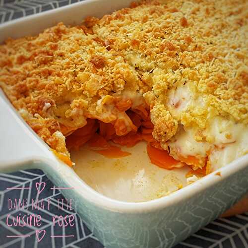 Crumble de carottes au parmesan et au cumin