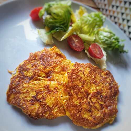 Galettes gourmandes de carottes au cumin