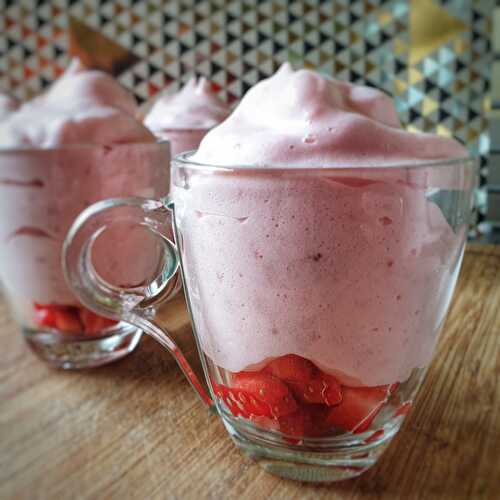 Mousse de fraises expresse et light