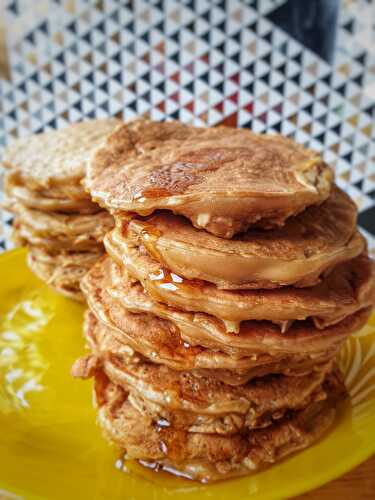 Pancakes aux flocons d’avoine et aux pommes