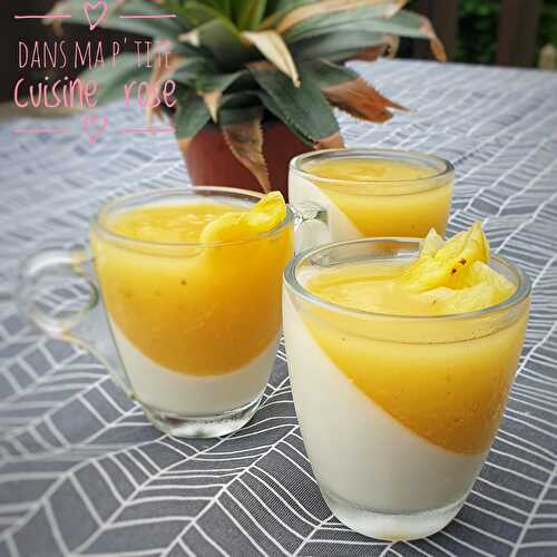 Panna cotta virgin piña colada