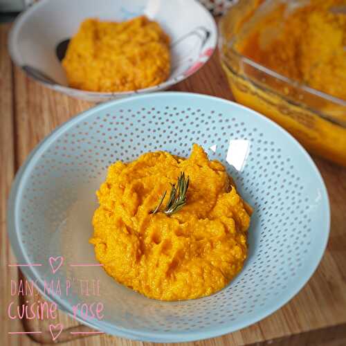 Purée de carottes et patates douces au cumin