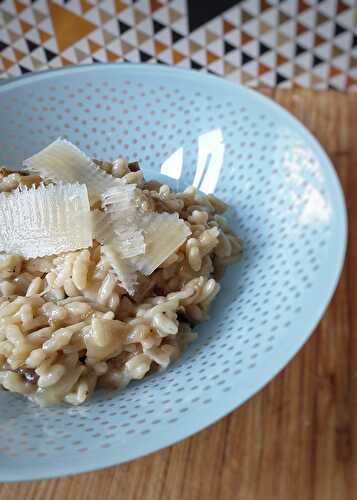 Risotto crémeux à l’aubergine